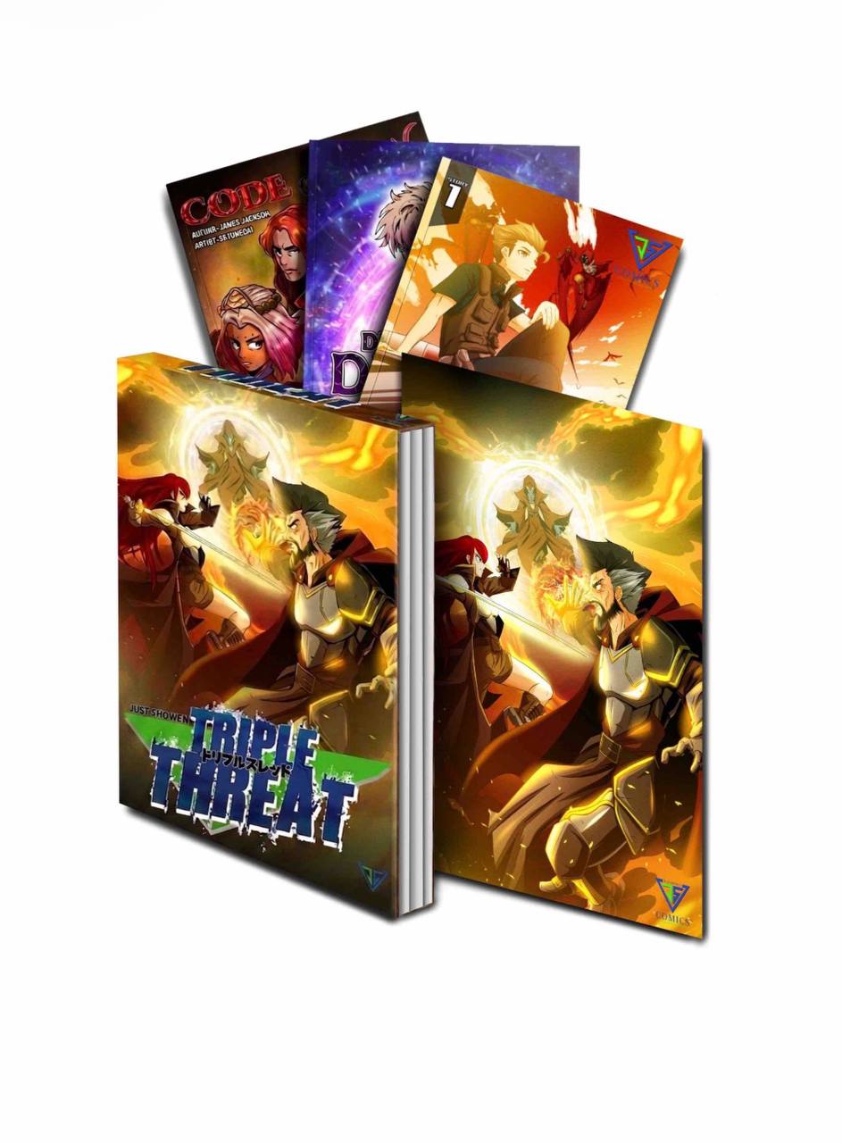 All three plus limited edition box set and poster