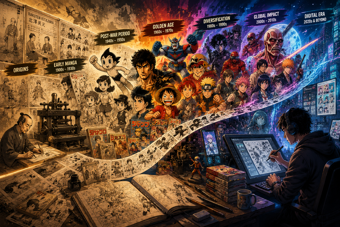 The History of Manga: From Ancient Japanese Art to a Global Phenomenon
