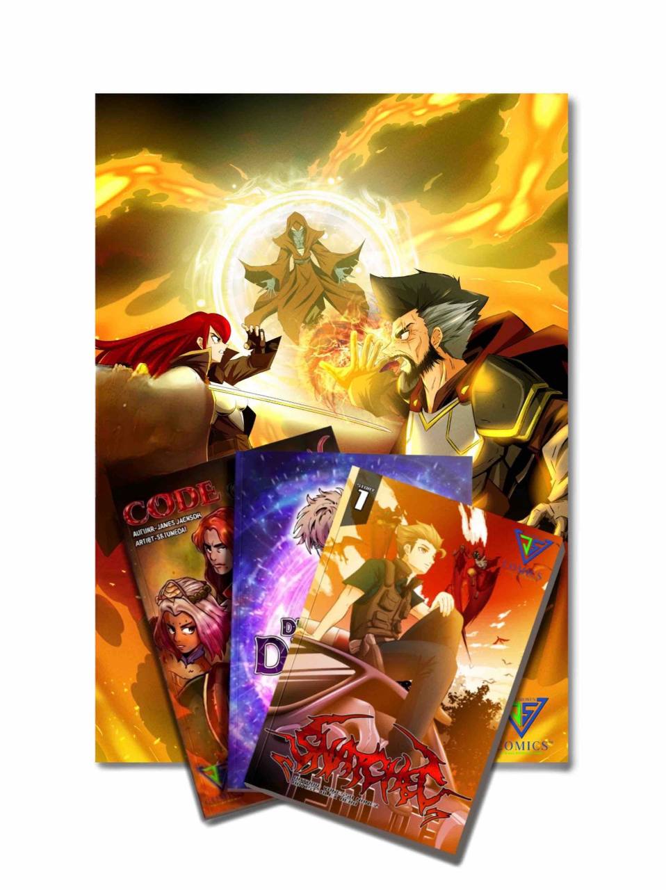 3 books 1 Poster