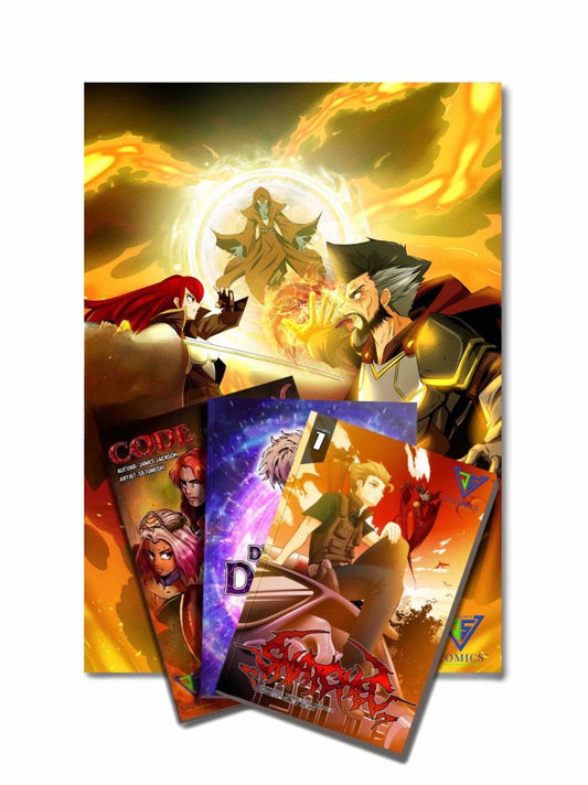 3 books 1 Poster